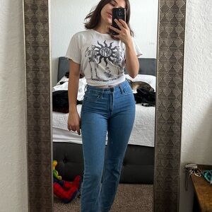 Blue Denim Jeans from H&M Turkey, size 2